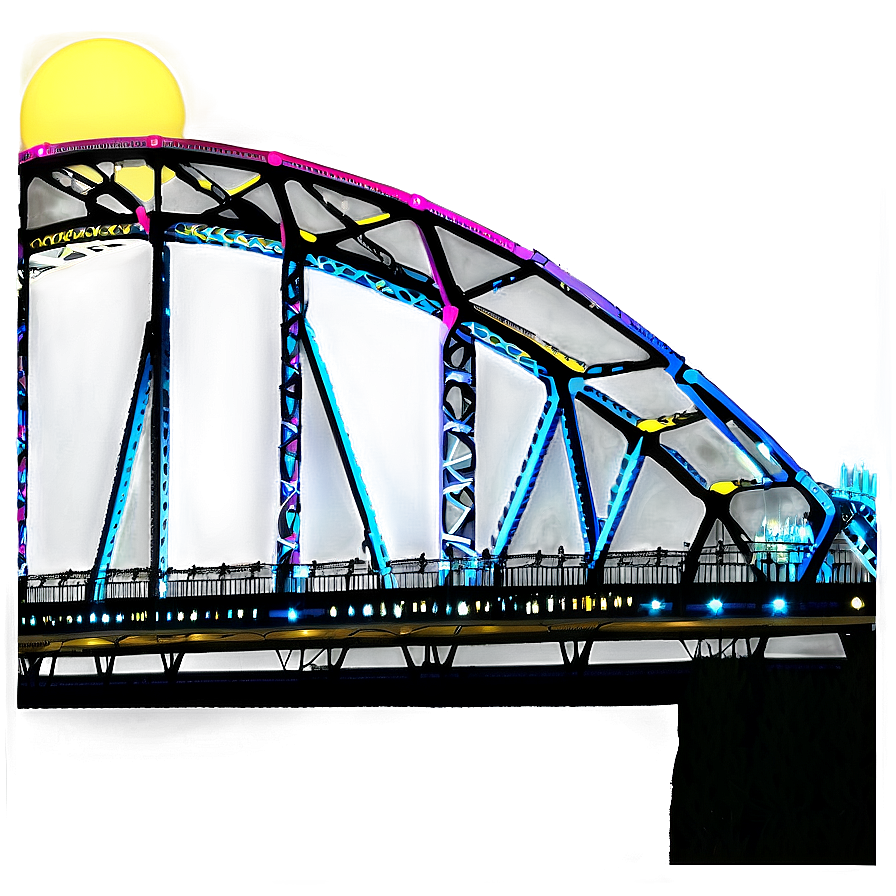 Mississippi River Bridge Night Png 45 PNG image