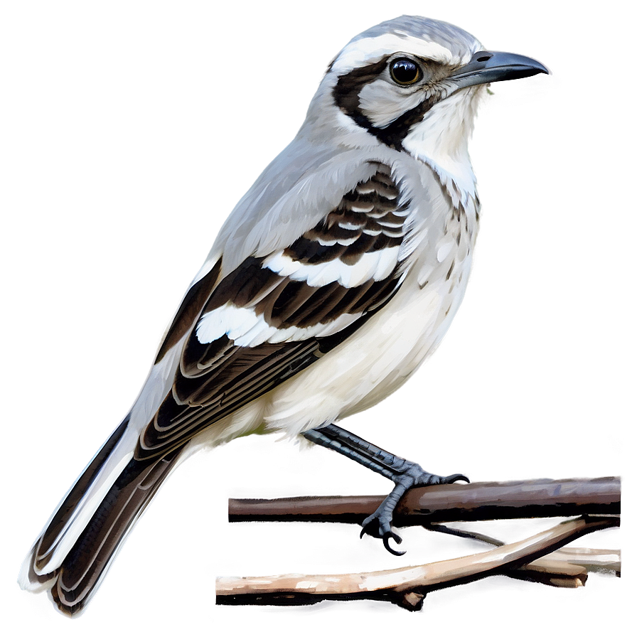 Mississippi State Bird Mockingbird Png 06252024 PNG image