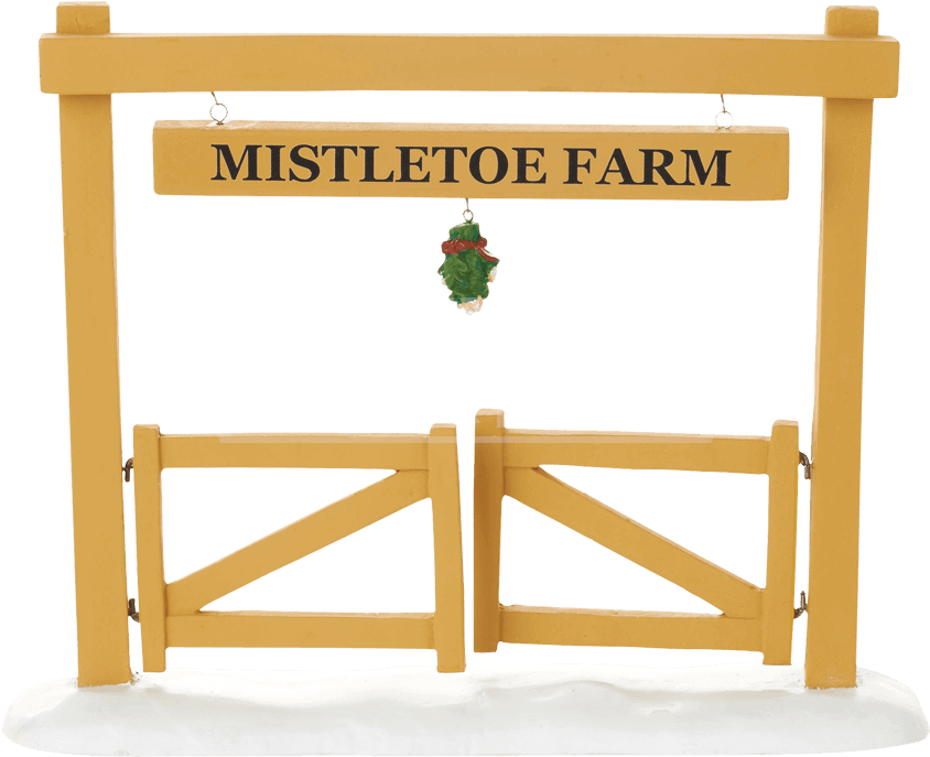 Mistletoe Farm Medieval Collectibles Sign PNG image