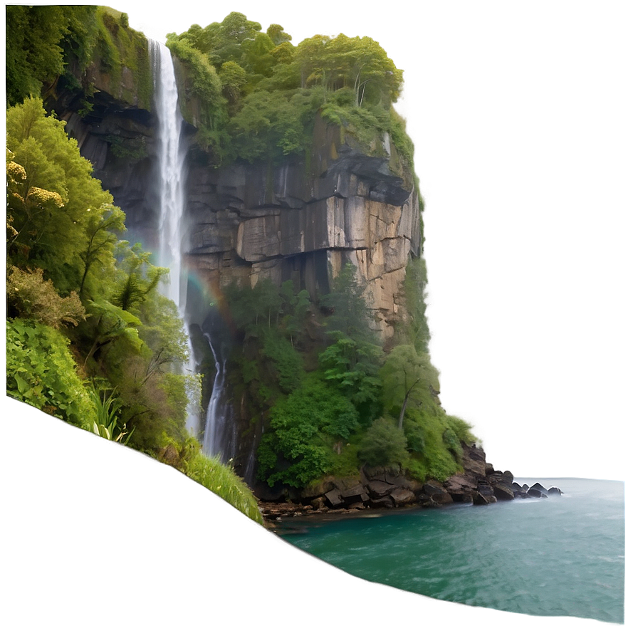 Misty Cliffside View Png Uuu62 PNG image