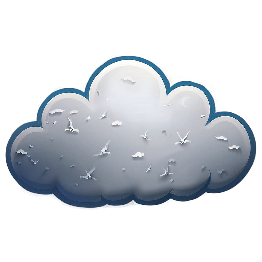 Misty Cloud Emoji Png Oif56 PNG image