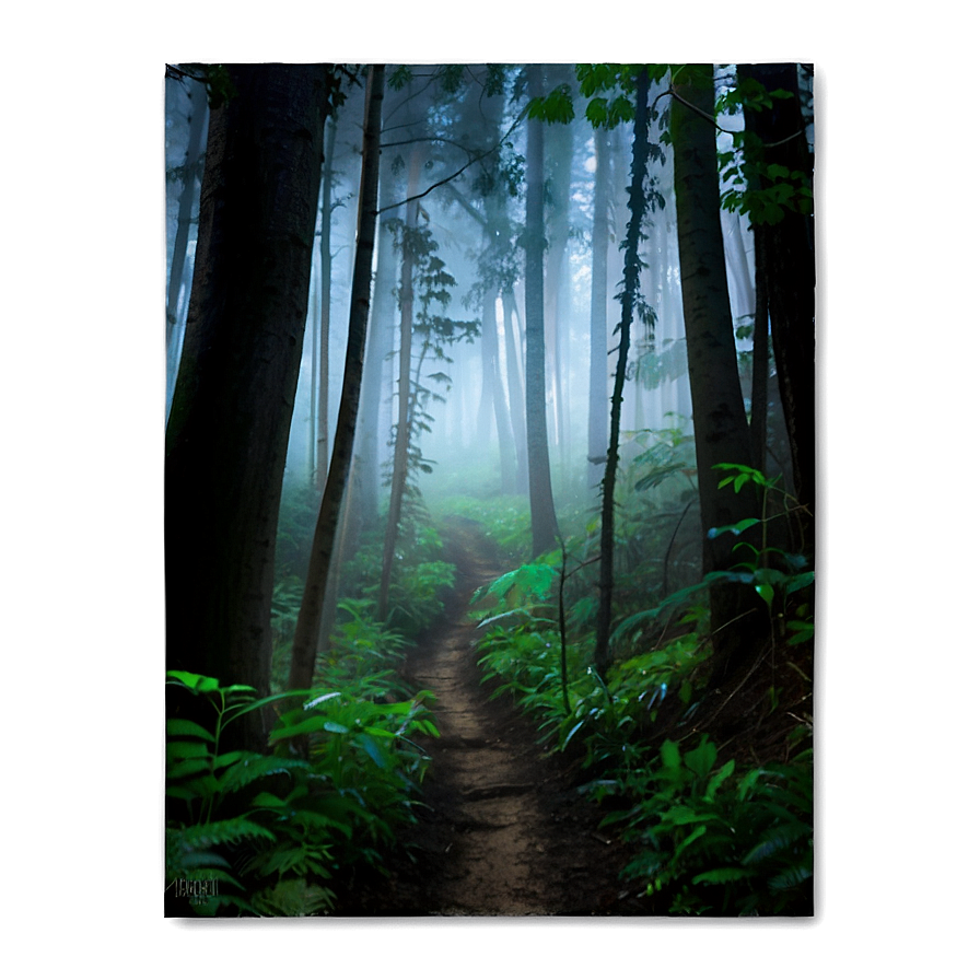 Misty Forest Trail Png Eys PNG image