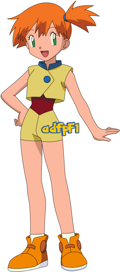 Misty Pokemon Character Standing PNG image