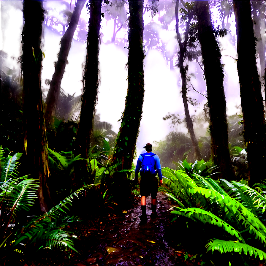 Misty Rainforest Trek Png 35 PNG image