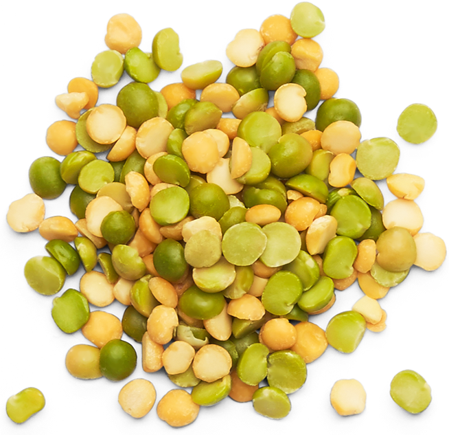 Mixed Greenand Yellow Split Peas PNG image