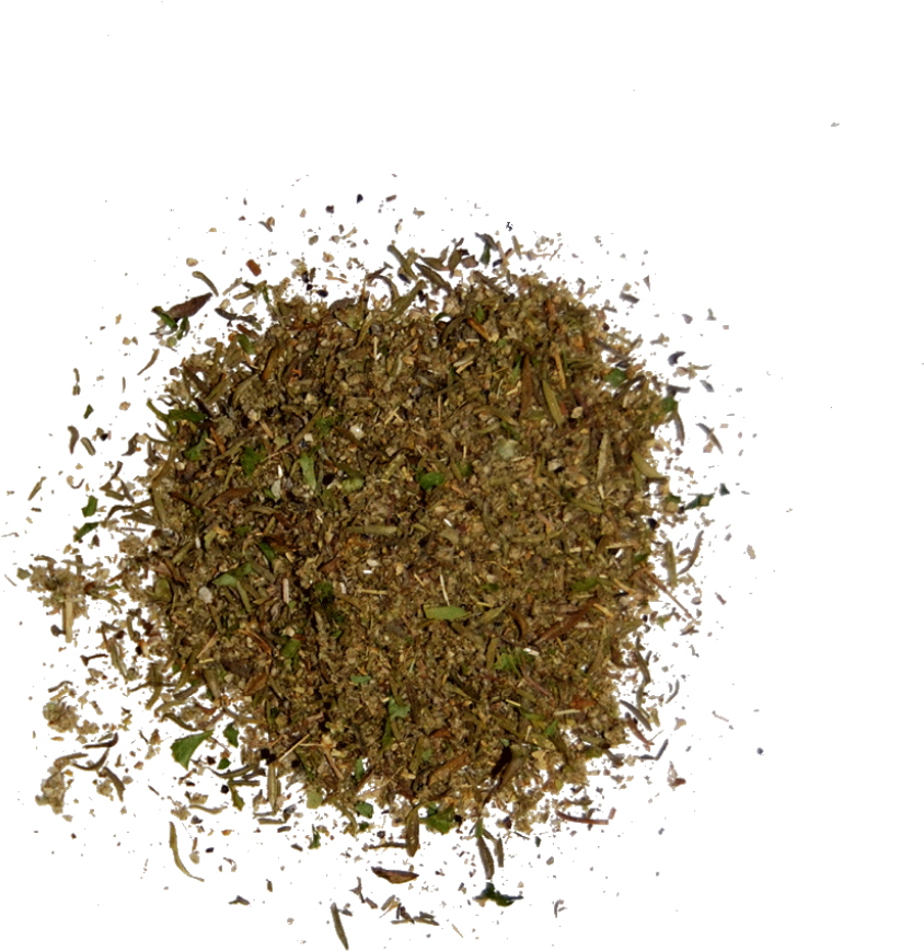 Mixed Herbs Spice Blend Top View PNG image