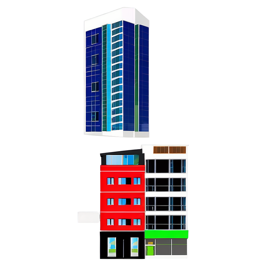 Mixed-use Buildings Composition Png 41 PNG image