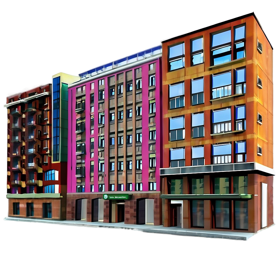 Mixed-use Buildings Composition Png Lll82 PNG image