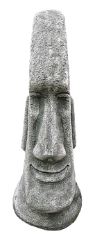 Moai Statue Head PNG image