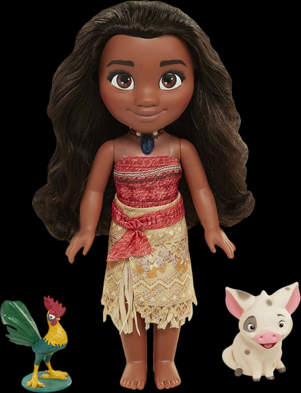 Moanaand Friends Toy Figures PNG image