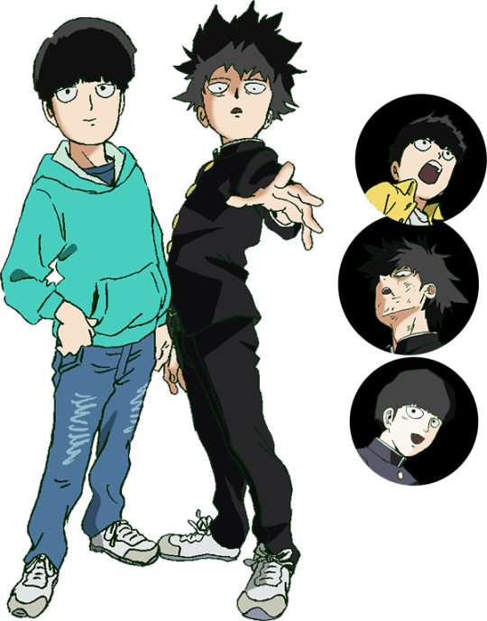 Moband Reigen Anime Characters PNG image