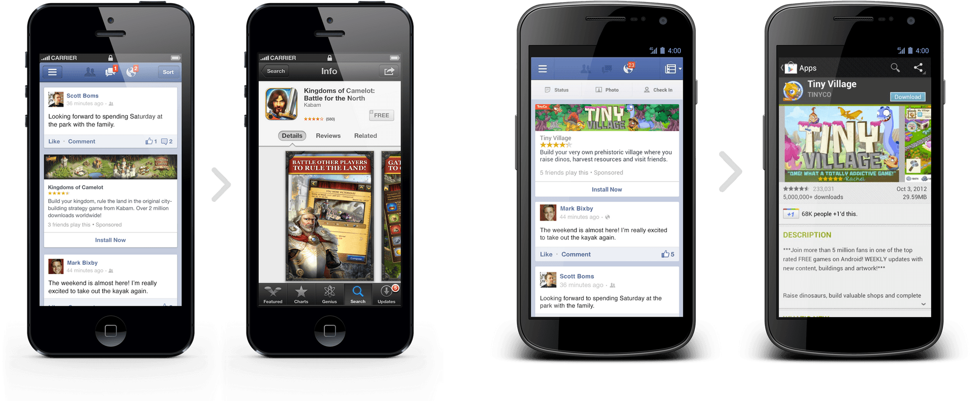 Mobile App Screenshots Display PNG image