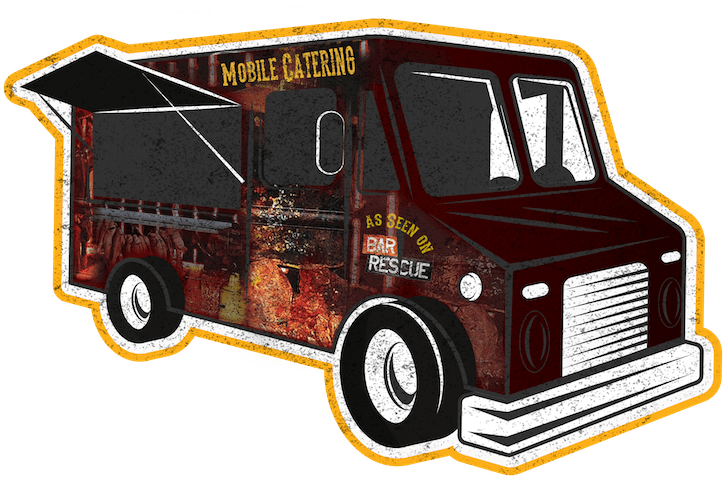 Mobile Catering Food Truck Sticker PNG image