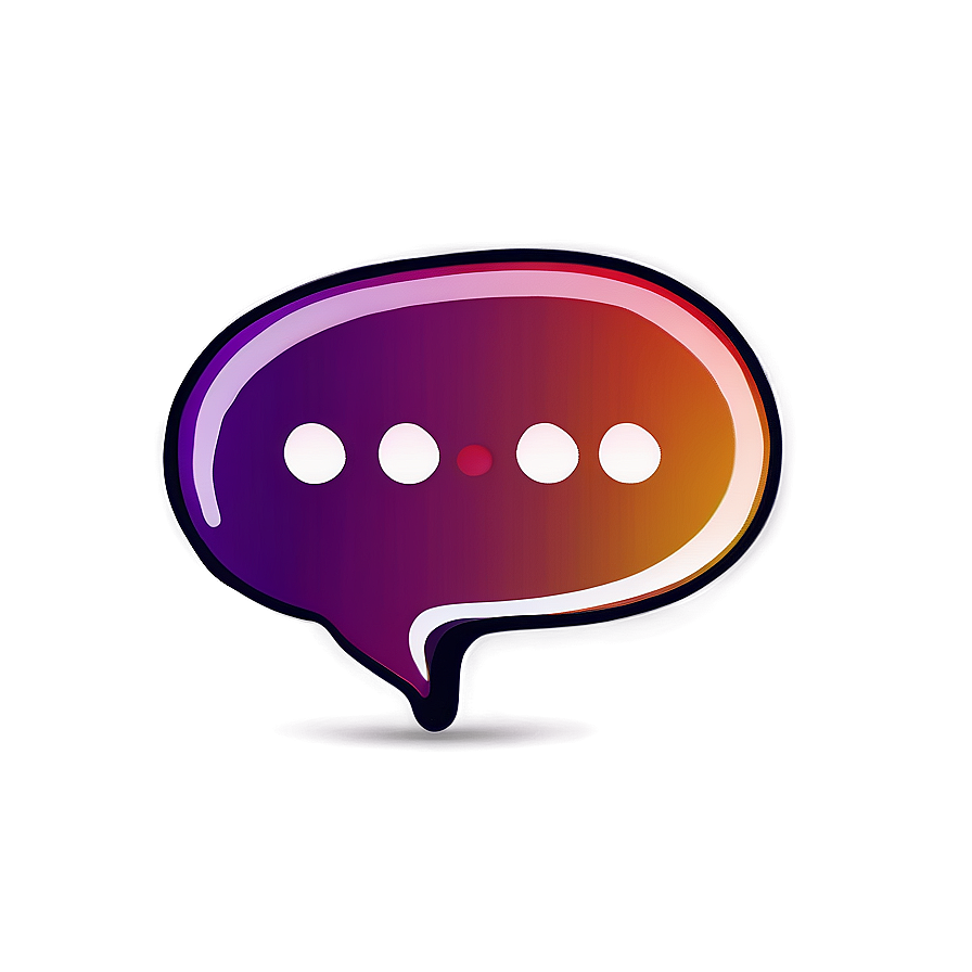 Mobile Chat Bubble Illustration Png 06262024 PNG image