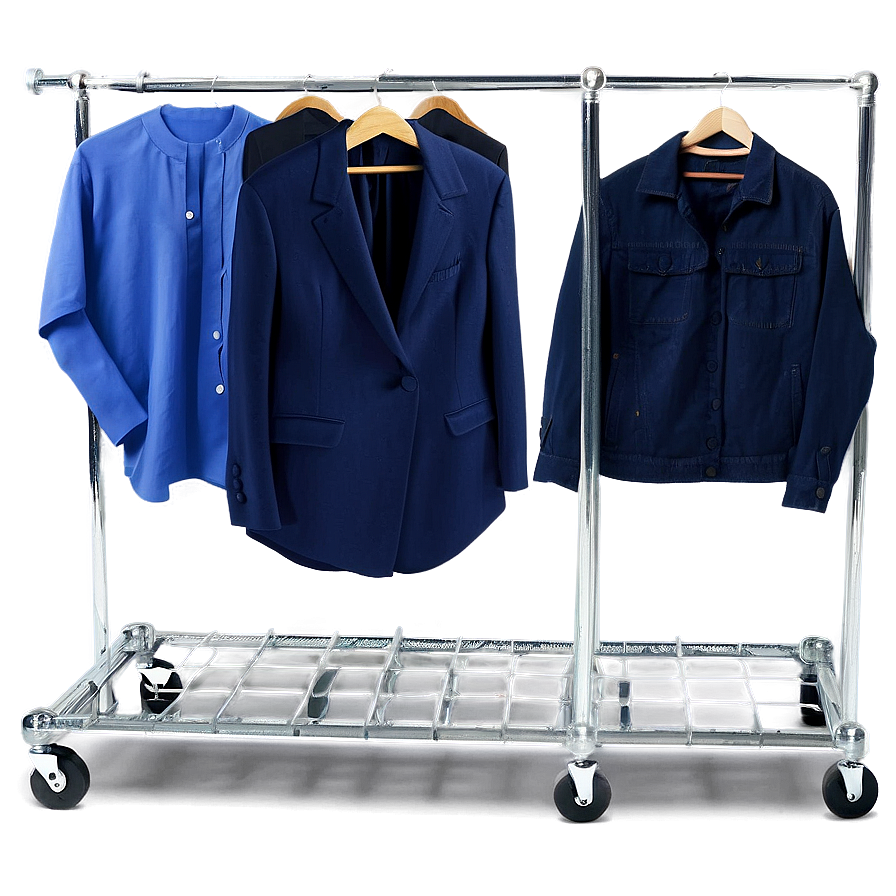 Mobile Clothes Rack Png Erp44 PNG image