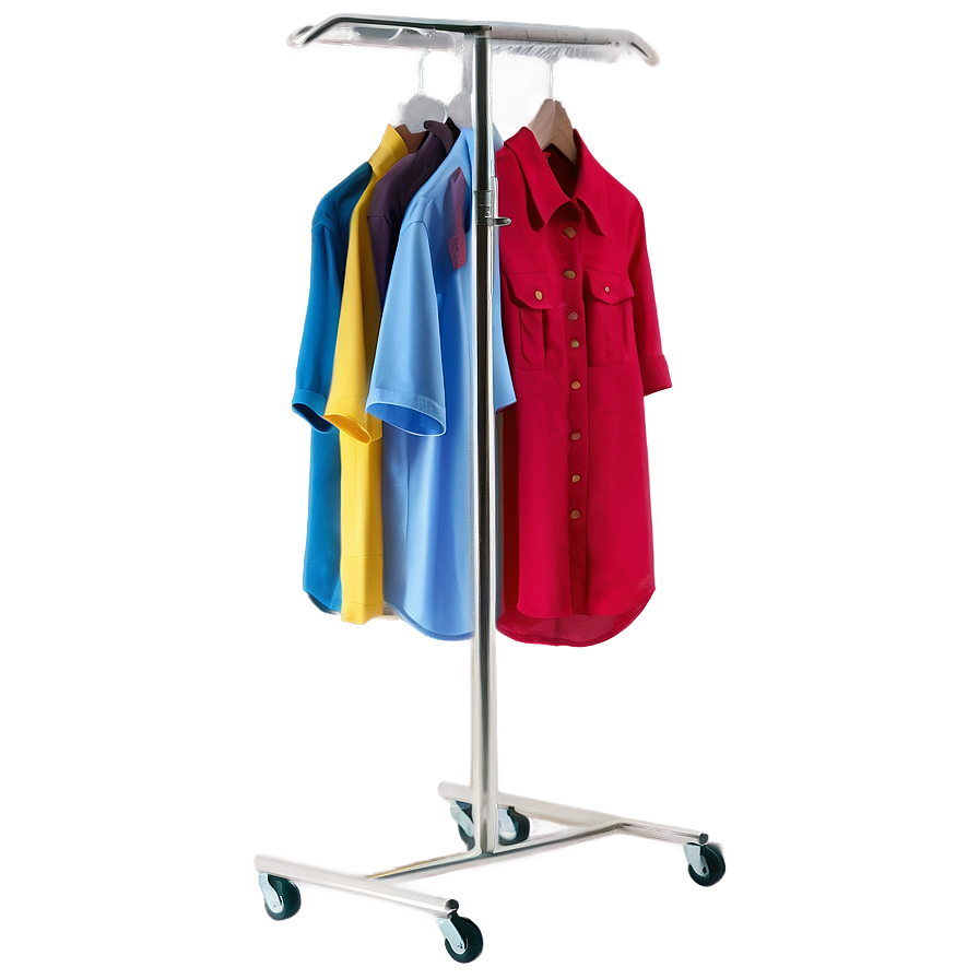 Mobile Clothes Rack Png Mft PNG image