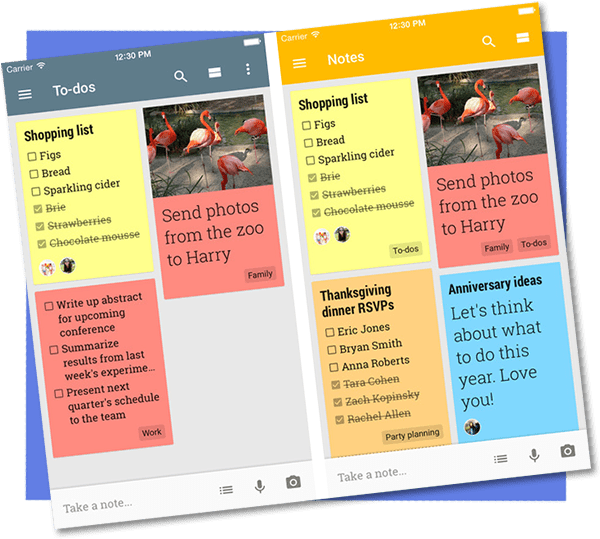 Mobile Note Taking App Screenshots PNG image