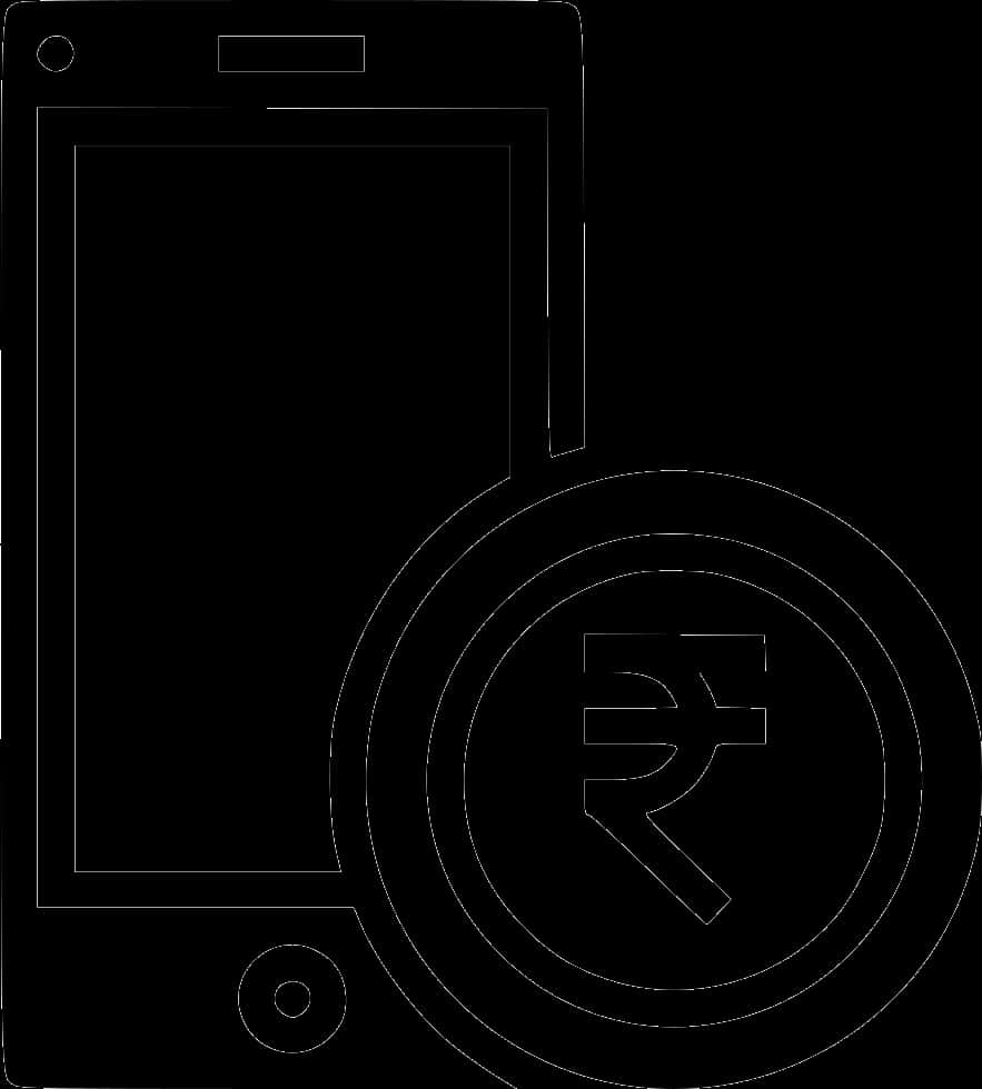 Mobile Payment Indian Rupee Symbol PNG image