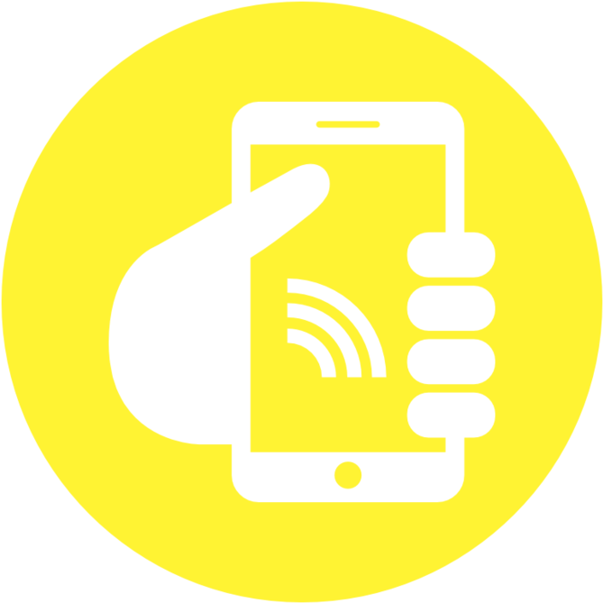 Mobile Phone Hand Icon PNG image