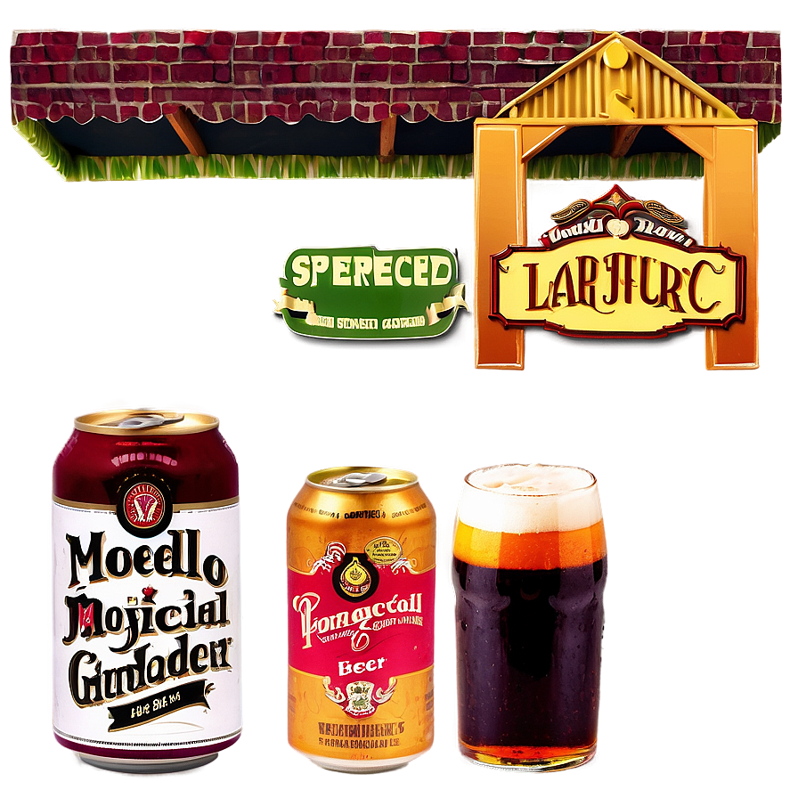 Modelo Especial Beer Garden Banner Png Eqo PNG image