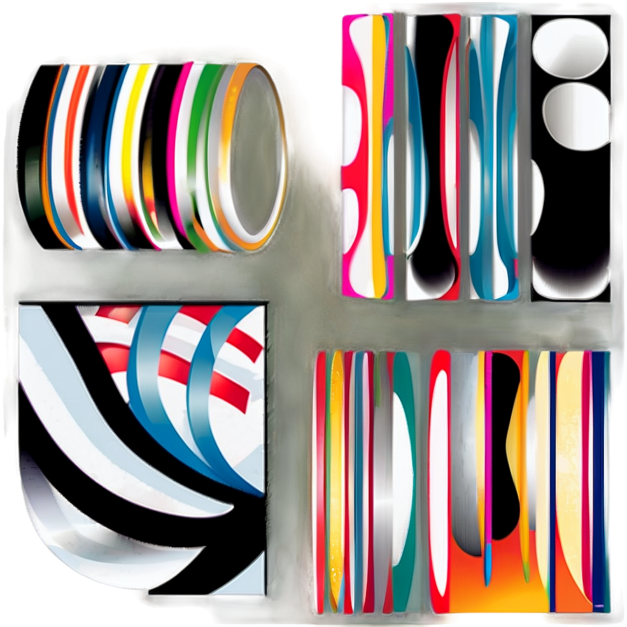 Modern Abstract Shapes Illustration Png Veg PNG image