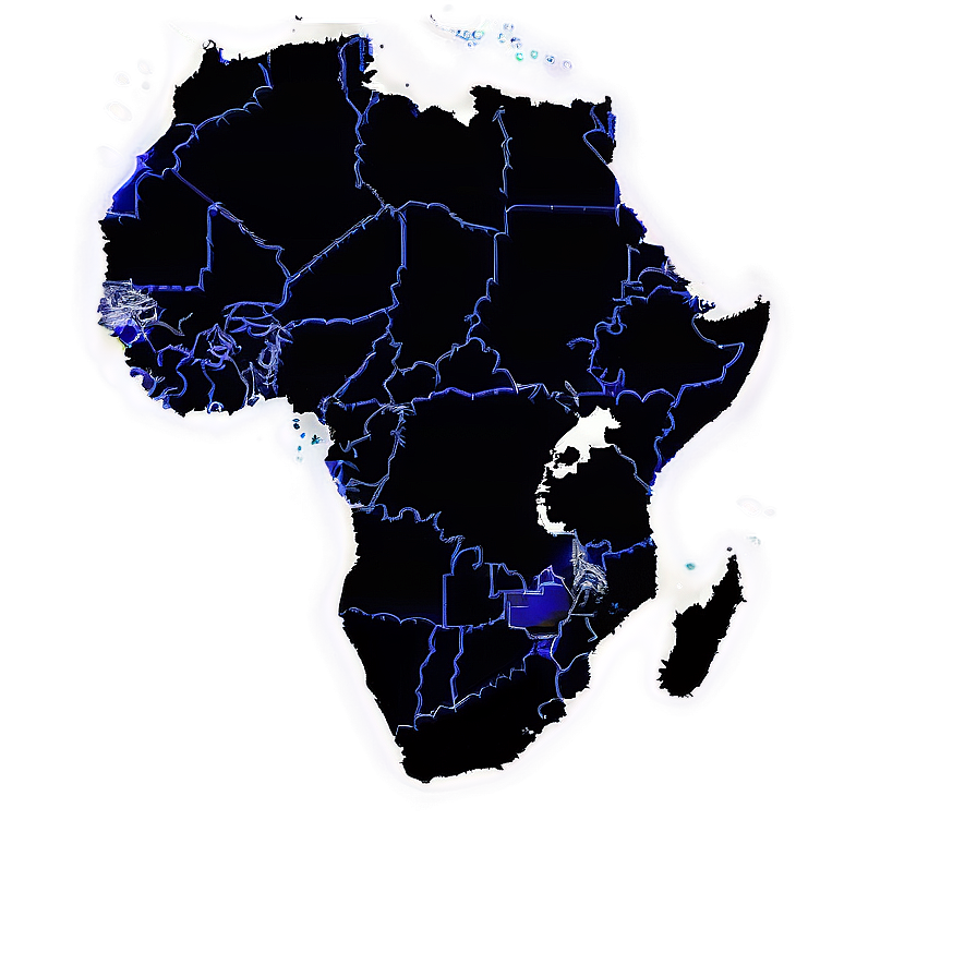 Modern Africa Outline Png Brc PNG image