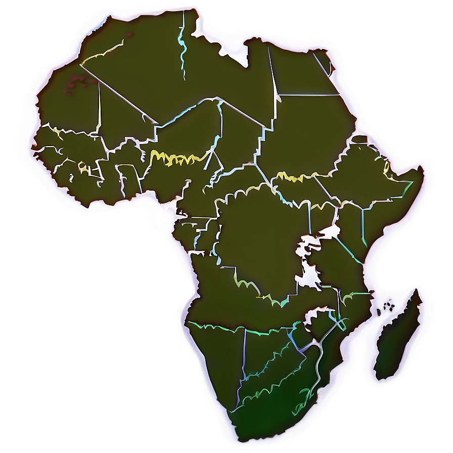 Modern Africa Outline Png Sft57 PNG image