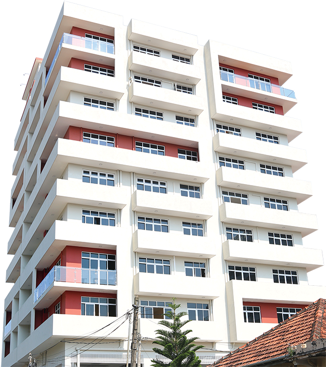 Modern Apartment Building Exterior PNG image