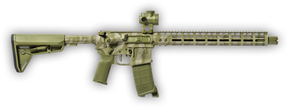 Modern_ Assault_ Rifle_ Isolated PNG image