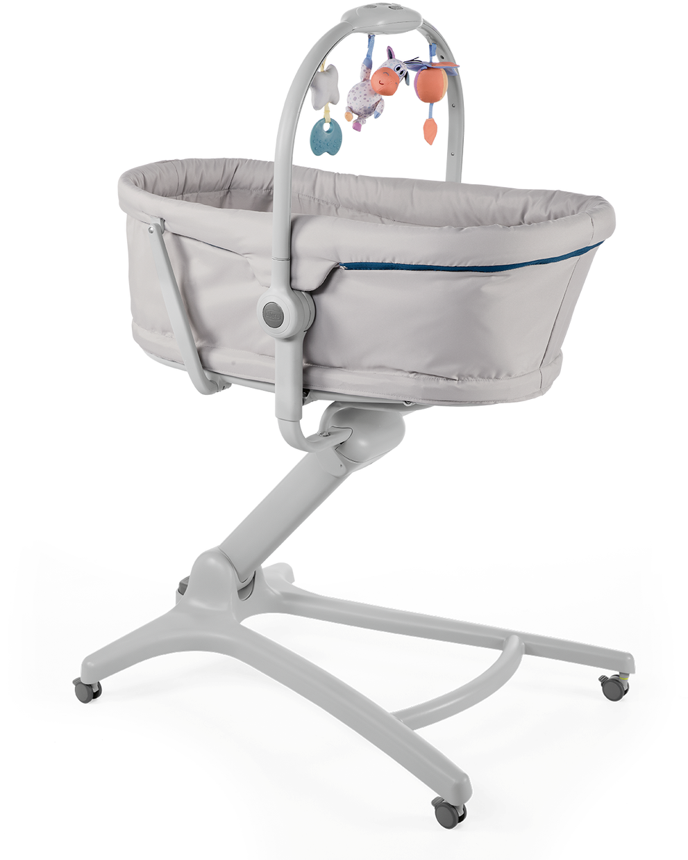 Modern Baby Bassinetwith Mobile PNG image