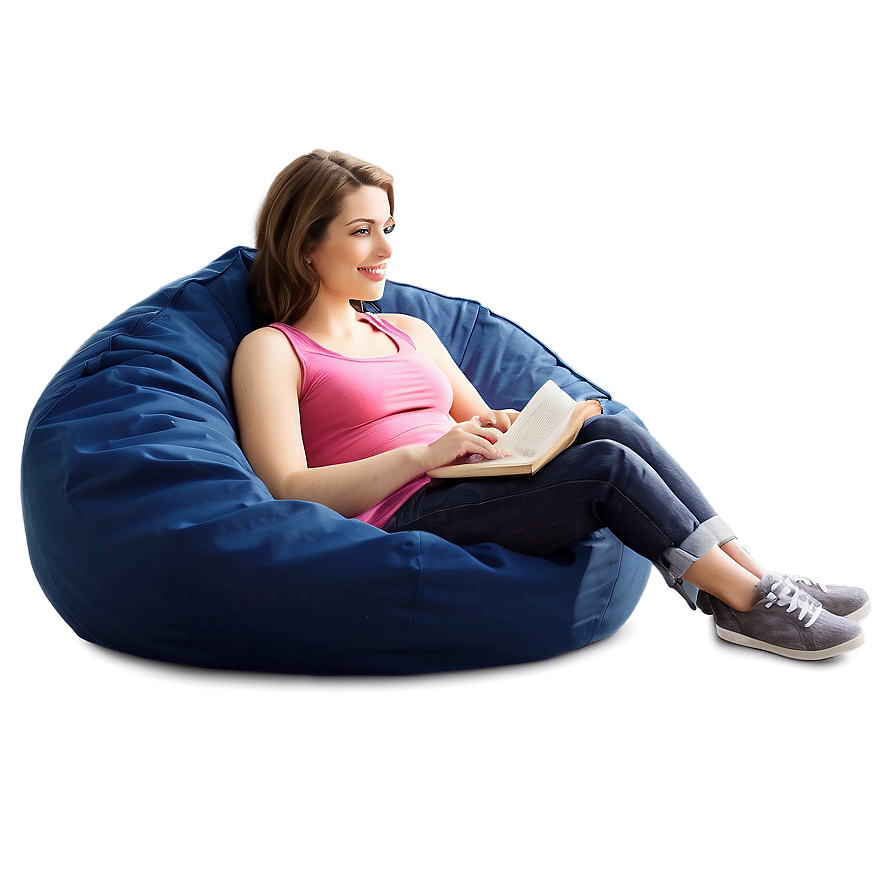 Modern Bean Bag Chair Png Bnb PNG image