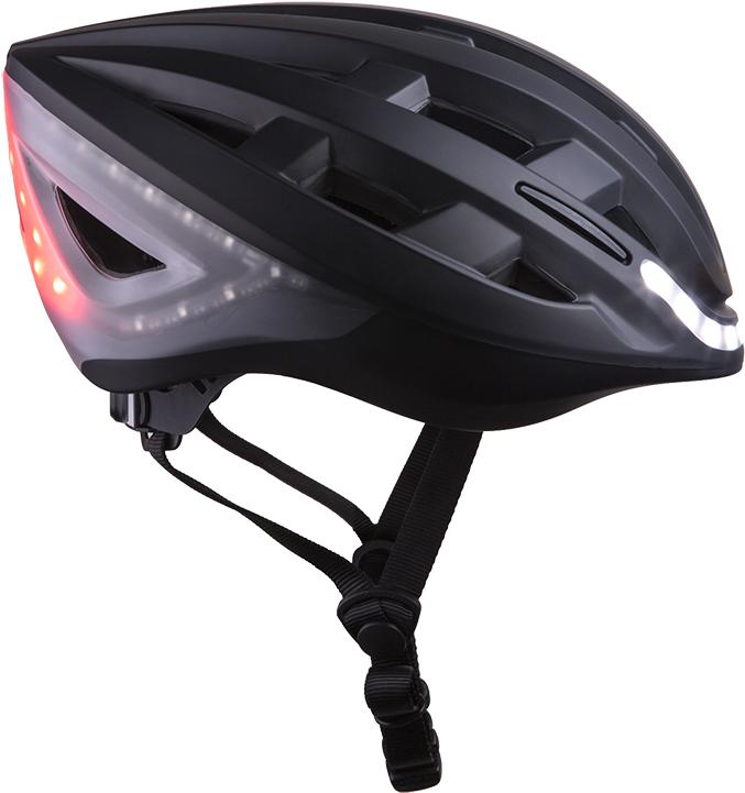 Modern Bicycle Helmetwith L E D Lights PNG image