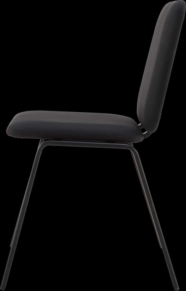 Modern Black Chair Design PNG image