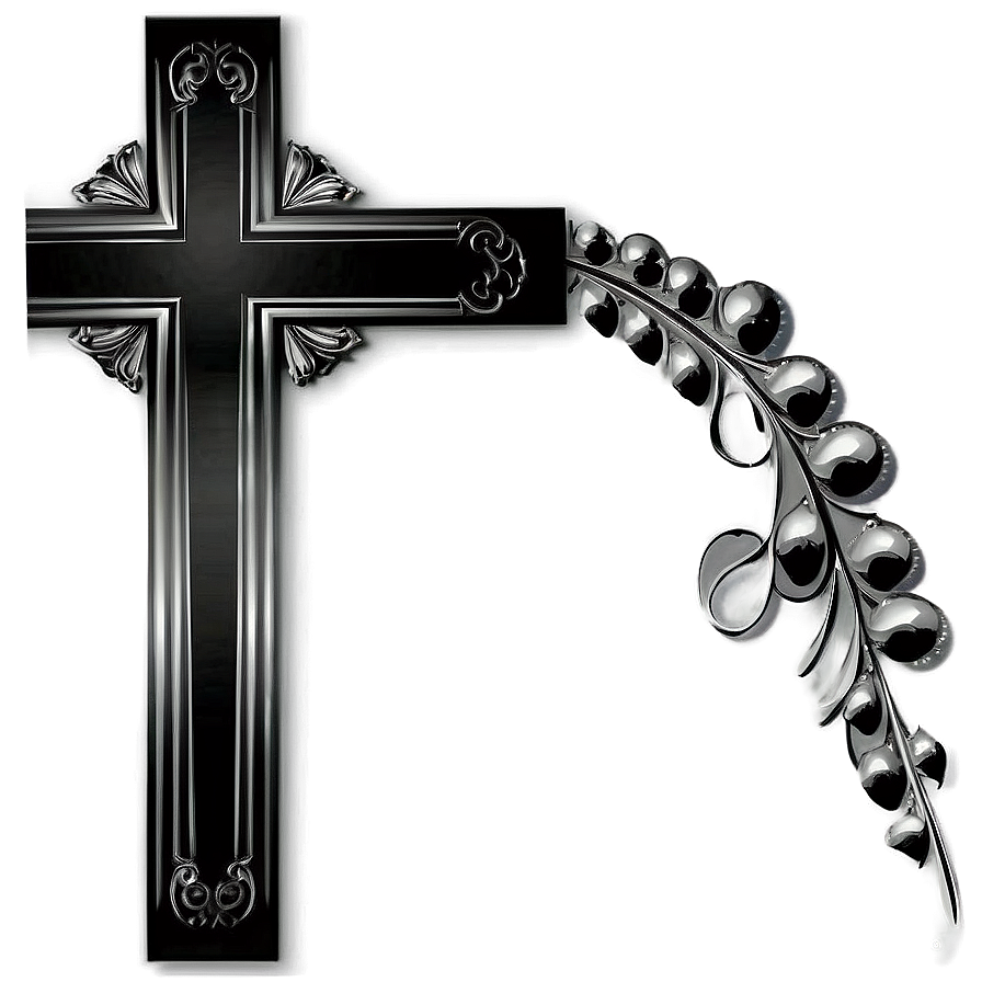 Modern Black Cross Graphic Png 48 PNG image