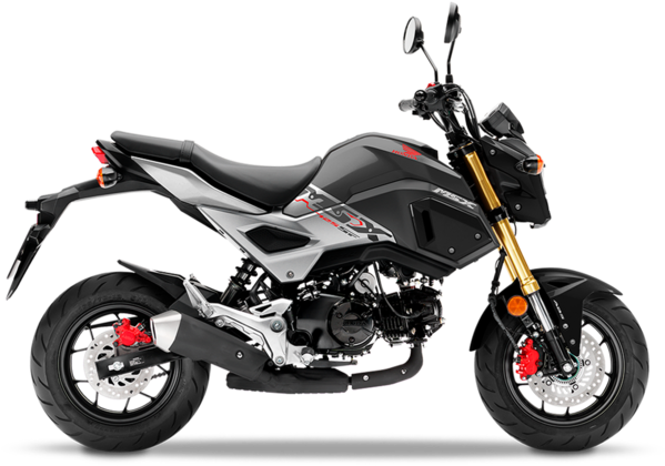 Modern Black Motorcycle PNG image