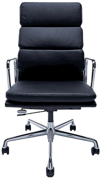 Modern Black Office Chair PNG image