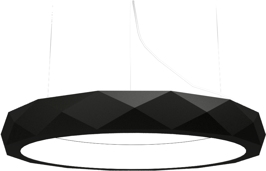 Modern Black Pendant Light PNG image