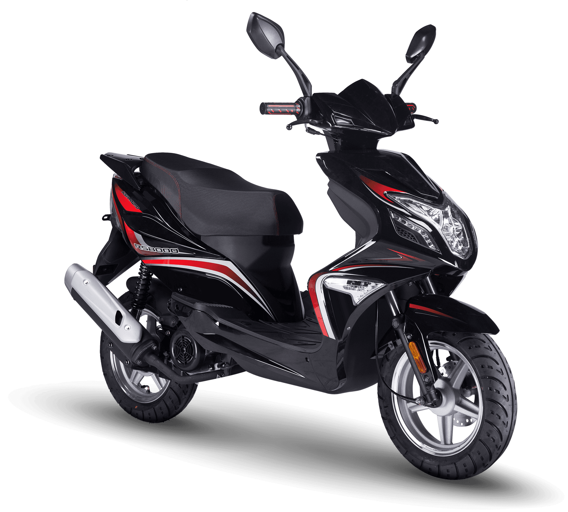 Modern Black Scooter Profile PNG image