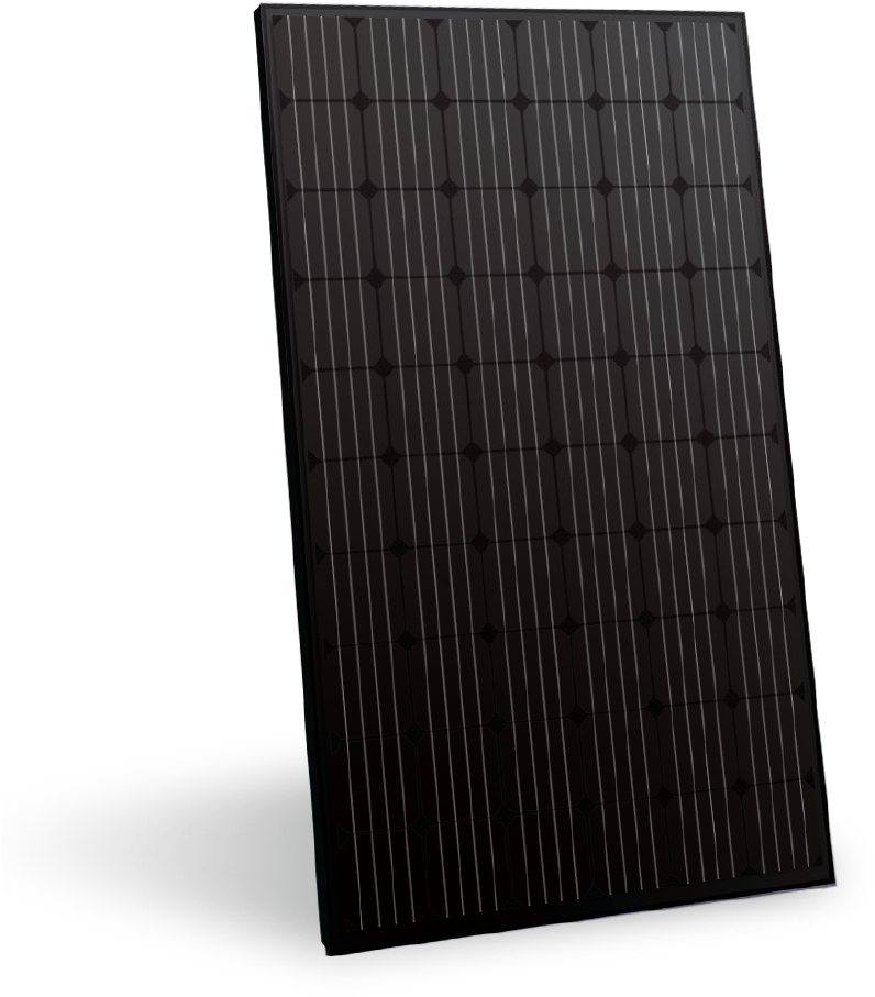 Modern Black Solar Panel PNG image