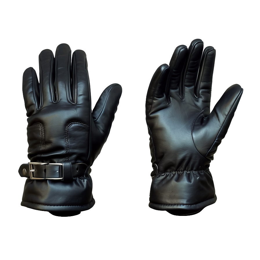 Modern Black Touchscreen Gloves Png 43 PNG image