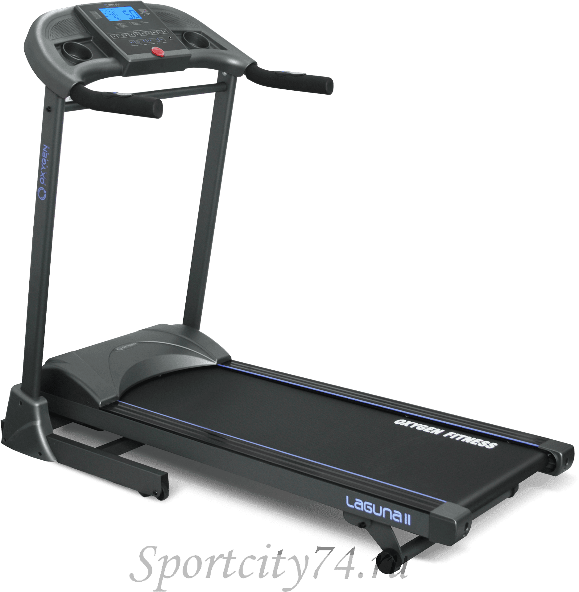 Modern Black Treadmill Equipment PNG image