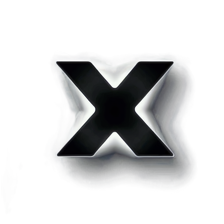 Modern Black X Logo Png Naa PNG image