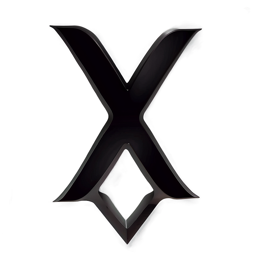 Modern Black X Logo Png Oqj PNG image