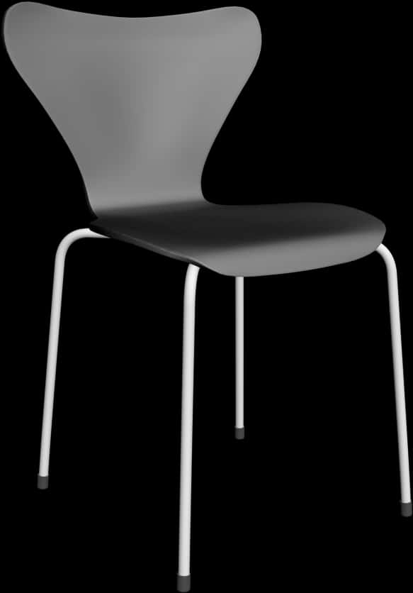 Modern Blackand White Chair Design PNG image