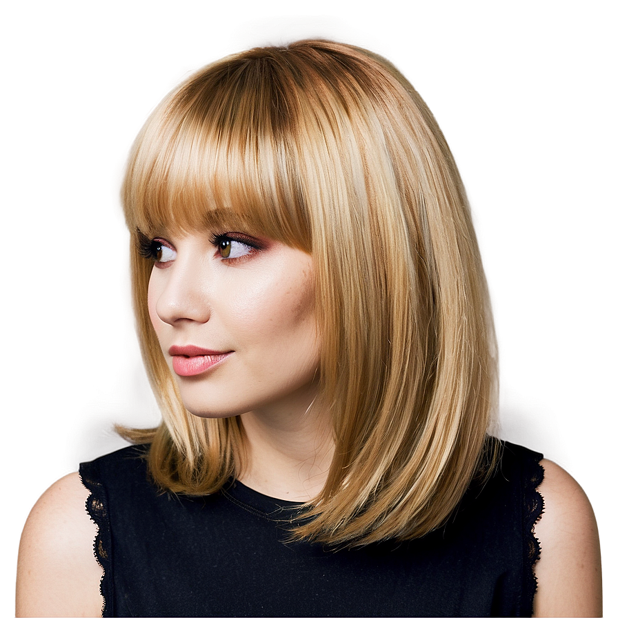 Modern Blonde Bangs Png Ngp91 PNG image