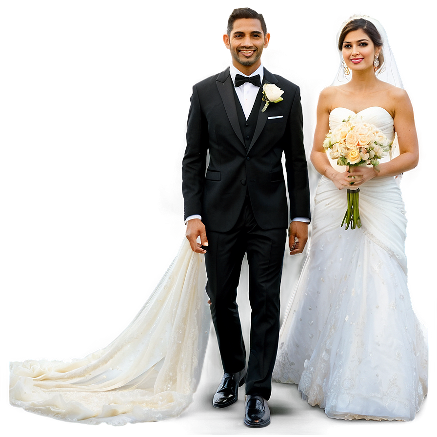 Modern Bride And Groom Png 48 PNG image