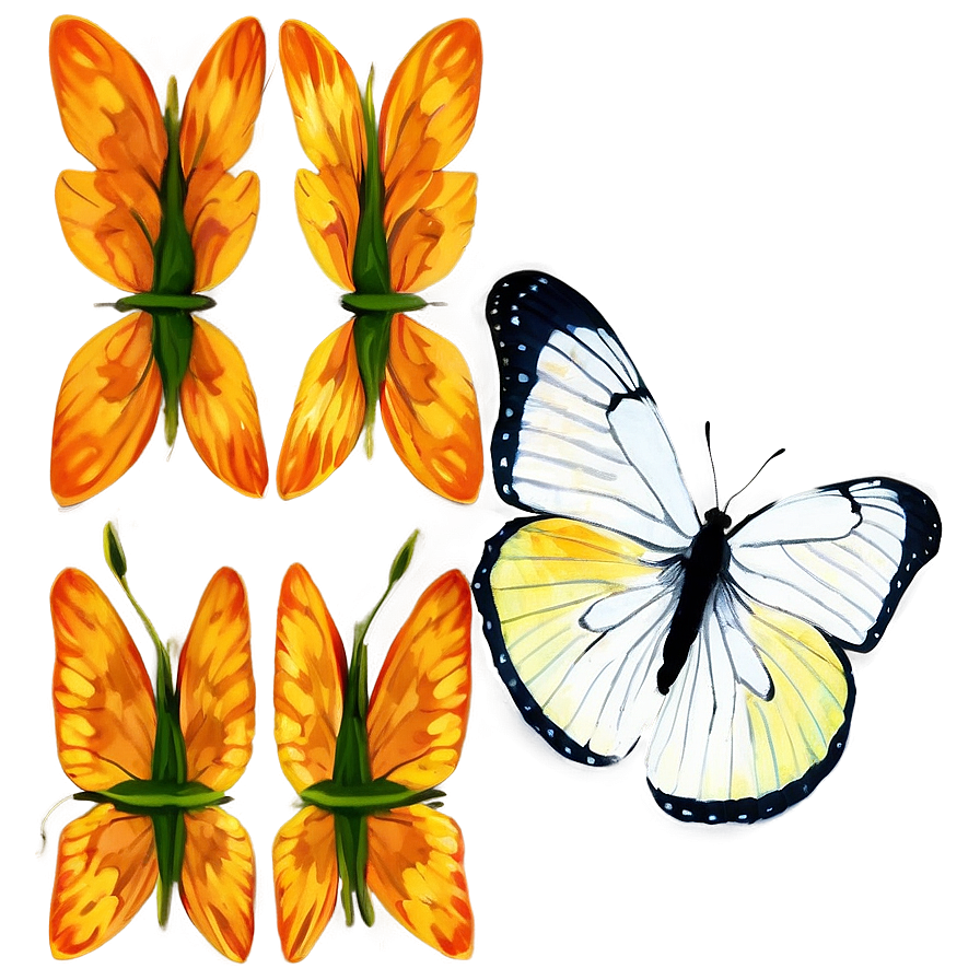 Modern Butterfly Outline Png Sts93 PNG image