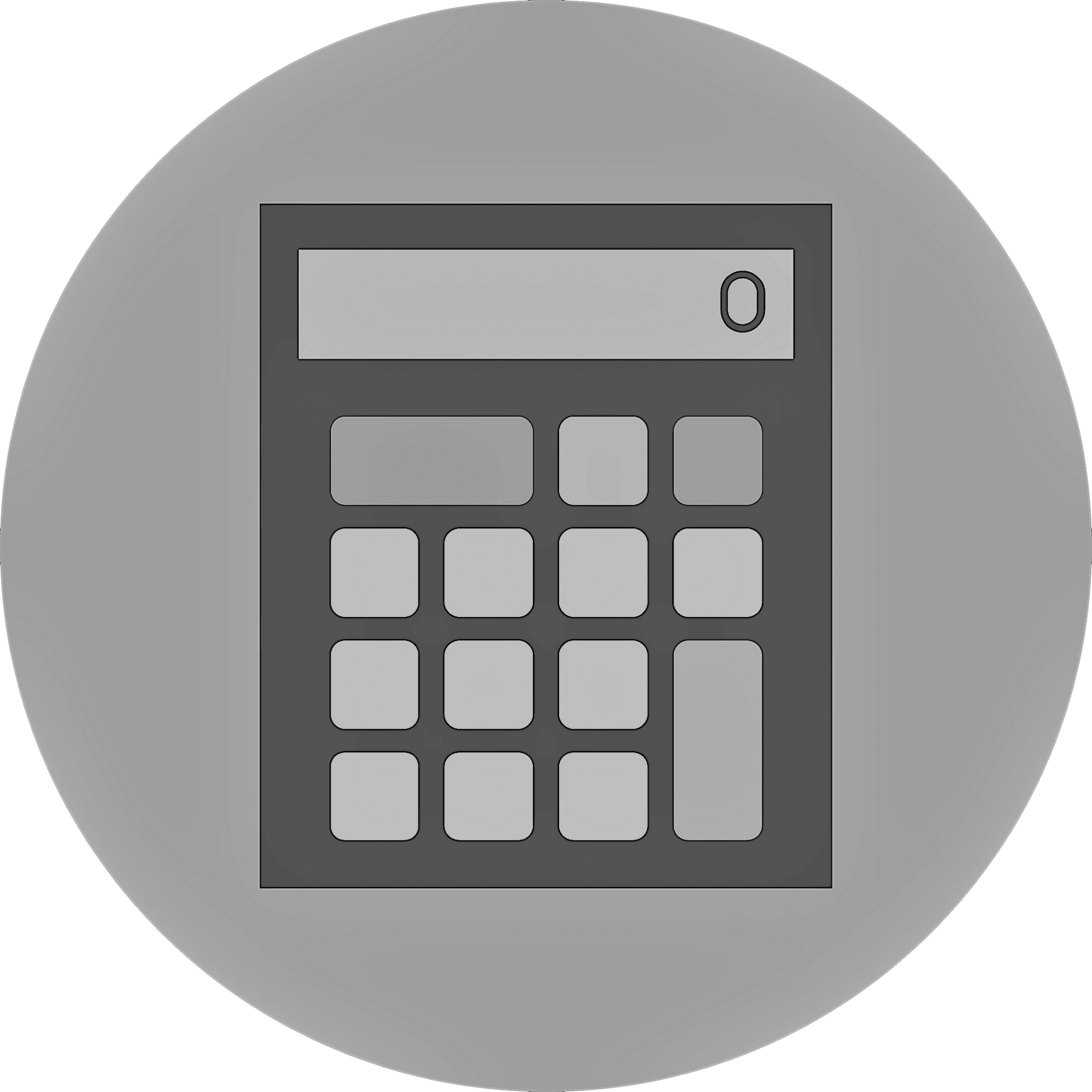 Modern Calculator Icon PNG image