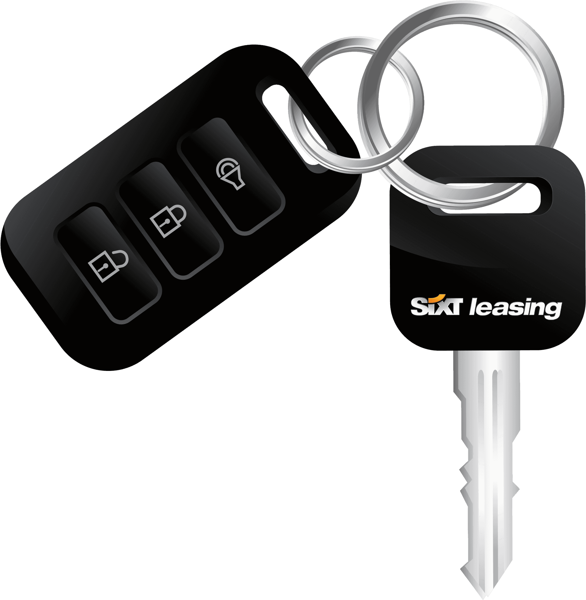 Modern Car Key Foband Key Ring PNG image