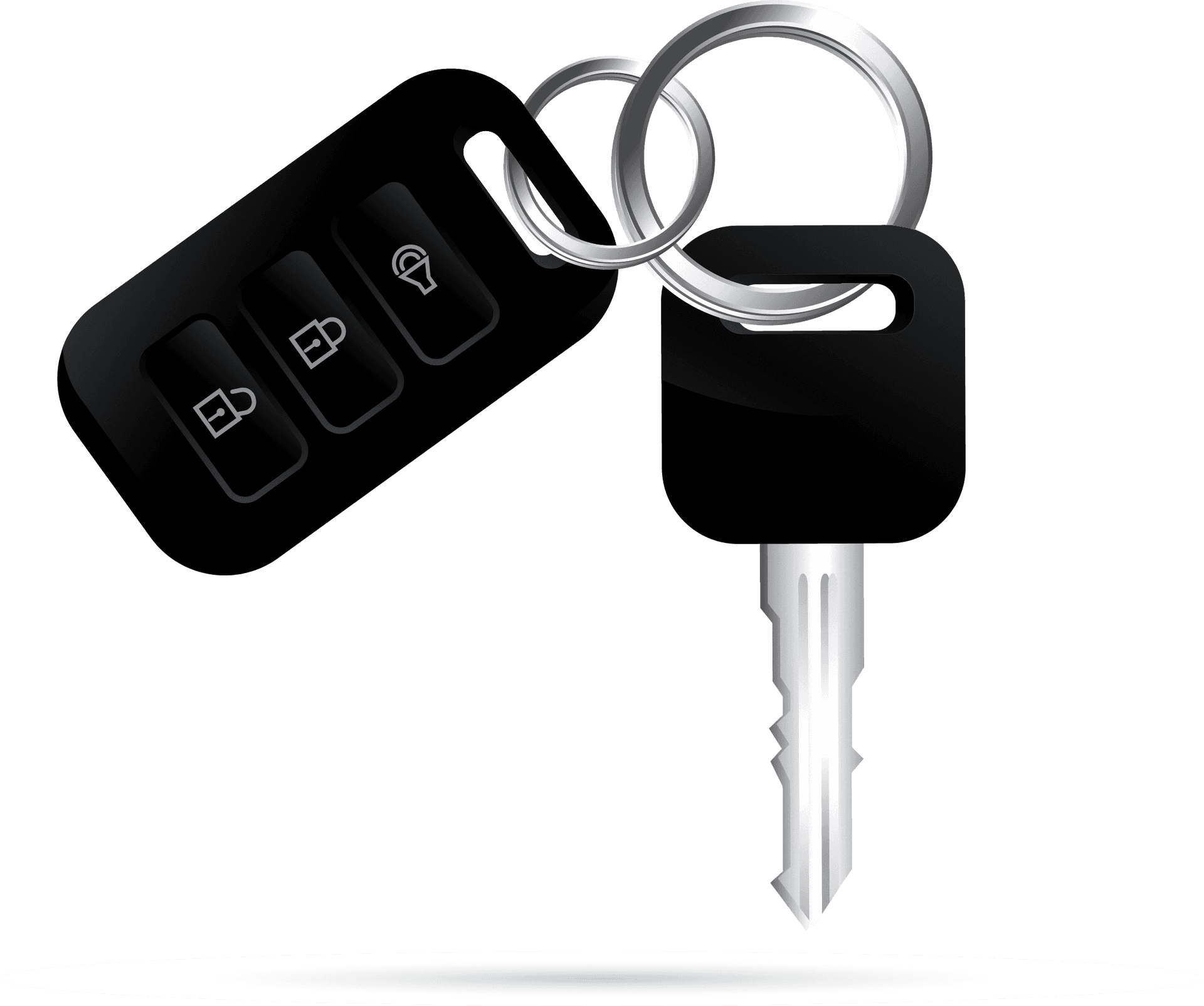 Modern Car Key Foband Physical Key PNG image